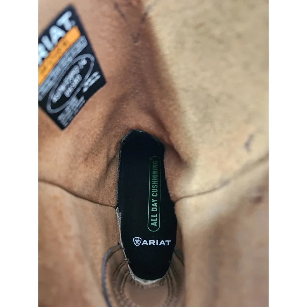 Ariat® (Men's 9 D) Activator™ Square Toe Work Boot in Brown Bomber - $200